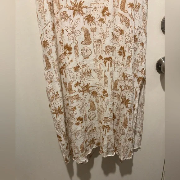 O'Neill Cream and Brown Patterned Dress - Picture 9 of 9